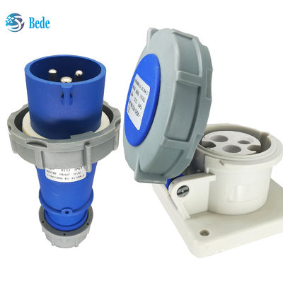 Standard ICE60309 Industrial Plug Socket IP67 Rating 3Pins(2P+E) 32Amp