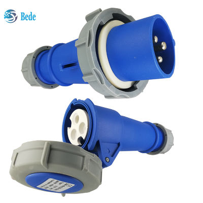 Soket Industri Fase Tunggal yang Andal - Tegangan 220V-250V 16A 3 Pin Tipe Docking