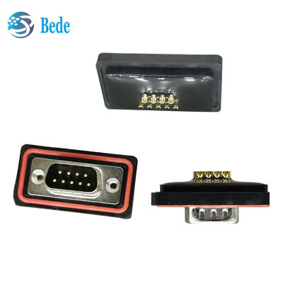 Ketahanan suhu ekstrim D Sub 9 Konektor pria untuk lingkungan yang keras