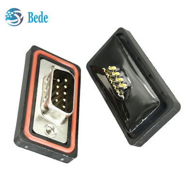 Ketahanan suhu ekstrim D Sub 9 Konektor pria untuk lingkungan yang keras