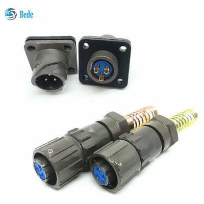 Konektor Industri Militer Tahan Air Seri FQ 18 2~7 Pin dan 12 Pin