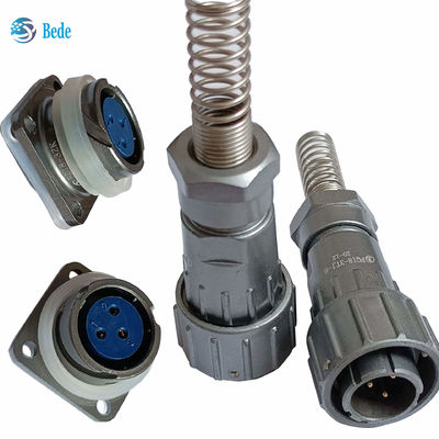 Konektor Industri Militer Tahan Air Seri FQ 18 2~7 Pin dan 12 Pin