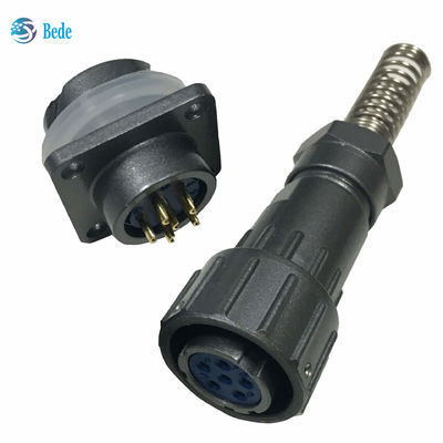 FQ 24 Series Waterproof IP67 Circular Connectors 4 5 6 8 10 19 26 Pins
