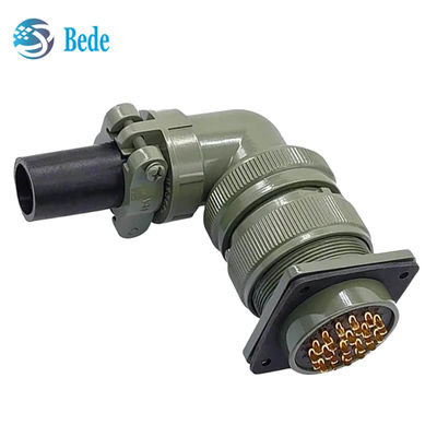 Konektor Sirkular Industri Seri MIL-DTL-5015 MS3108A Konektor Ulir Siku