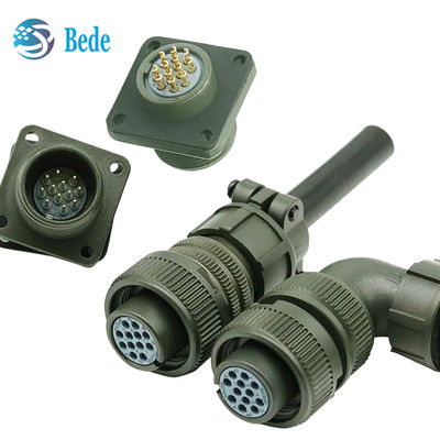 MIL-C-5015-MS3106 Konektor Sirkular Militer Colokan Lurus Tahan Air IP68
