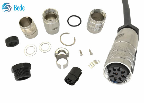 Konektor 8PIN AISG melingkar Konektor tahan air Amphenol C485