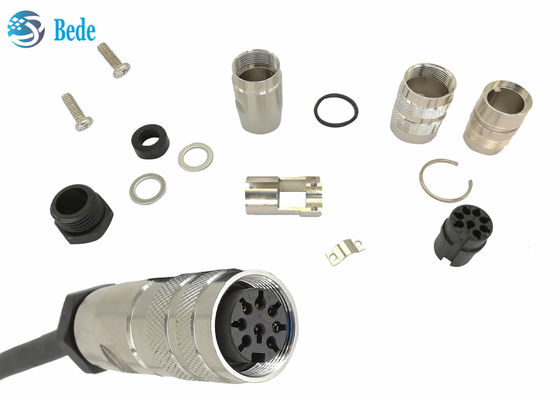 Konektor 8PIN AISG melingkar Konektor tahan air Amphenol C485