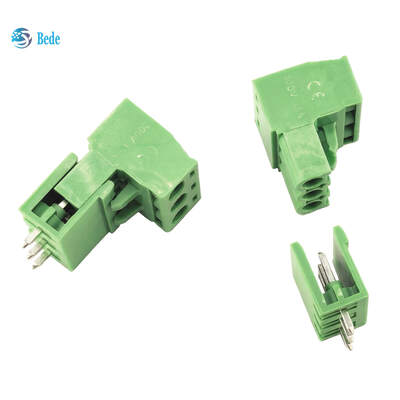 2EDGK-5.08 Straight Pin PCB Header PCB Terminal Block Hijau 2~24pin 320V 15A